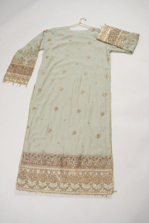 Husan e Jahan - Chiffon Outfit with Chiffon Dupatta - Ready to Wear SD452
