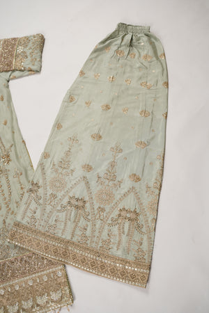 Husan e Jahan - Chiffon Outfit with Chiffon Dupatta - Ready to Wear SD452