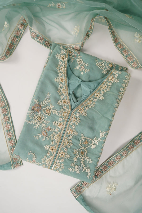 Tehwar - Luxury Organza Outfit with Organza Dupatta - Ready to Wear MC255 - Eid Volume 1