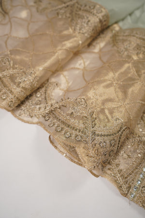 Husan e Jahan - Chiffon Outfit with Chiffon Dupatta - Ready to Wear SD452