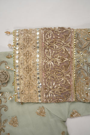 Husan e Jahan - Chiffon Outfit with Chiffon Dupatta - Ready to Wear SD452