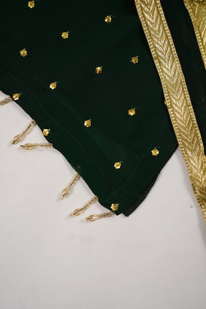 Husan e Jahan - Chiffon Outfit with Gharara - Ready to Wear SD440