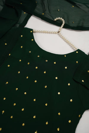 Husan e Jahan - Chiffon Outfit with Gharara - Ready to Wear SD440