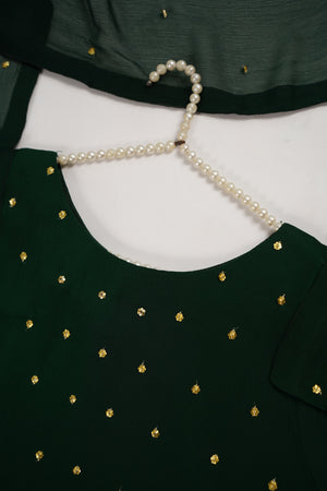 Husan e Jahan - Chiffon Outfit with Gharara - Ready to Wear SD440