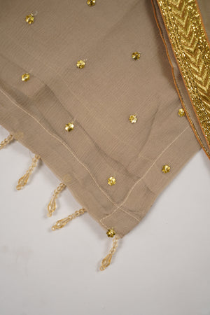 Husan e Jahan - Chiffon Outfit with Gharara - Ready to Wear SD444