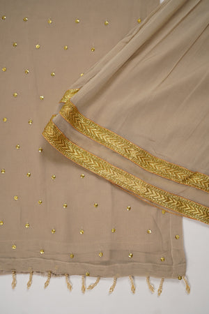 Husan e Jahan - Chiffon Outfit with Gharara - Ready to Wear SD444