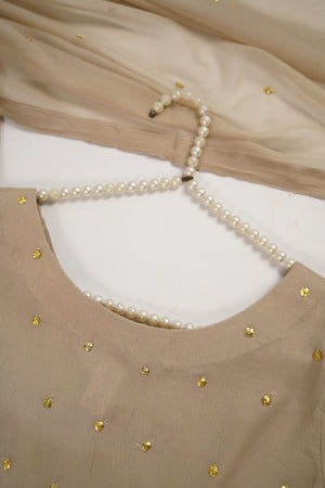 Husan e Jahan - Chiffon Outfit with Gharara - Ready to Wear SD444