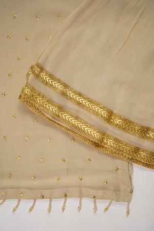 Husan e Jahan - Chiffon Outfit with Gharara - Ready to Wear SD450