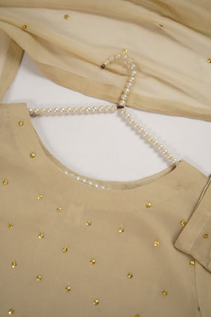 Husan e Jahan - Chiffon Outfit with Gharara - Ready to Wear SD450