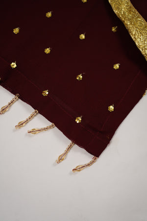 Husan e Jahan - Chiffon Outfit with Gharara - Ready to Wear SD445