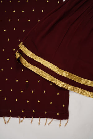 Husan e Jahan - Chiffon Outfit with Gharara - Ready to Wear SD445