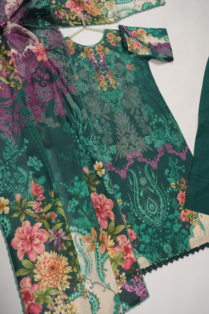 Rozi  - Exclusive Lawn  Outfit with Dupatta - Ready to Wear - SD385