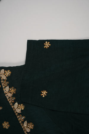 Bespoke - PRE ORDER - Khaas - Raw Silk Outfit with Organza Dupatta - Ready to Wear - SD520