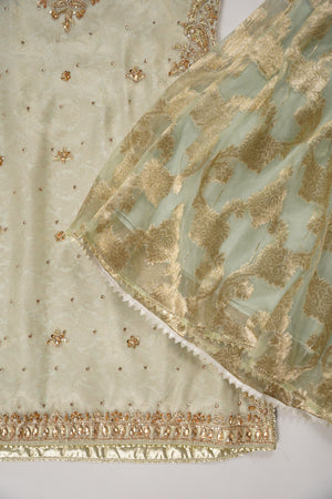 Khaas - Luxury Organza Outfit with chiffon  Dupatta - Ready to Wear SD478
