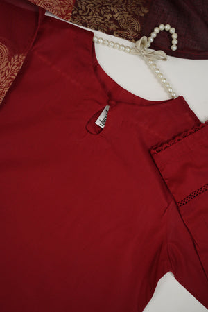 Rozi - Luxury Cotton Lawn Outfit With Multani Dupatta - Ready to Wear