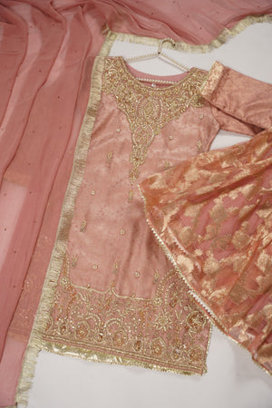 Khaas - Luxury Organza Outfit with chiffon  Dupatta - Ready to Wear SD479