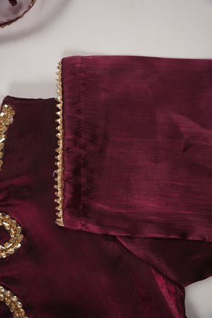 Khaas - Luxury Sheesha Silk Outfit - Ready to Wear SD473