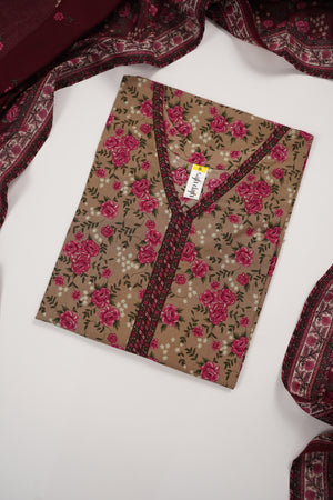 Rozi  - Exclusive Lawn  Outfit with Dupatta - Ready to Wear SD504