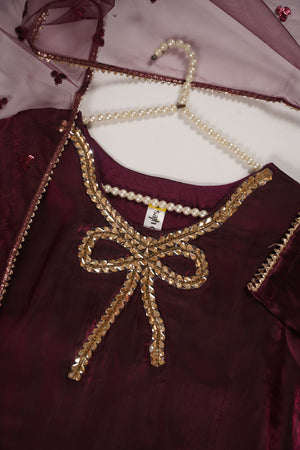 Khaas - Luxury Sheesha Silk Outfit - Ready to Wear SD473