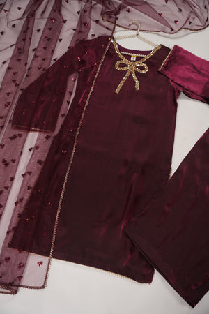Khaas - Luxury Sheesha Silk Outfit - Ready to Wear SD473