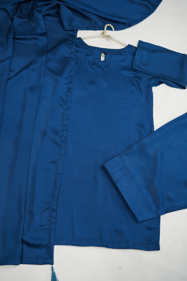 Rozi - Viral Farshi Shalwar Shamoz Silk Outfit with Shamoz Dupatta - Ready to Wear