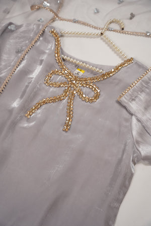 Khaas - Luxury Sheesha Silk Outfit - Ready to Wear SD477