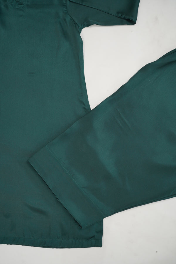 Rozi - Viral Farshi Shalwar Shamoz Silk Outfit with Shamoz Dupatta - Ready to Wear