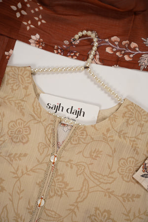 SadaBahar Originals  - Exclusive Lawn  Outfit with Dupatta - Ready to Wear SD459