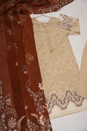 SadaBahar Originals  - Exclusive Lawn  Outfit with Dupatta - Ready to Wear SD459