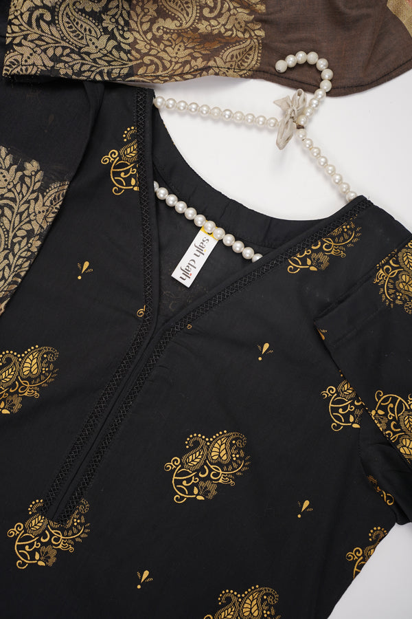 Rozi - Luxury Cotton Lawn Outfit With Multani Dupatta - Ready to Wear