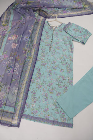 Bin Saeed Originals - Exclusive Lawn Outfit with Dupatta - Ready to Wear - SD293