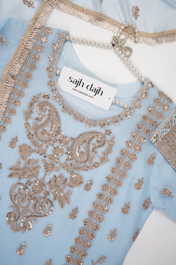 Chiffon Budget Wear Suit with Chiffon Dupatta - Ready to Wear - PD005