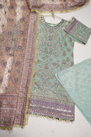 Husan e Jahan - Luxury Festive Collection with Sharara - Ready to Wear - HEJ-V5-D2-SD