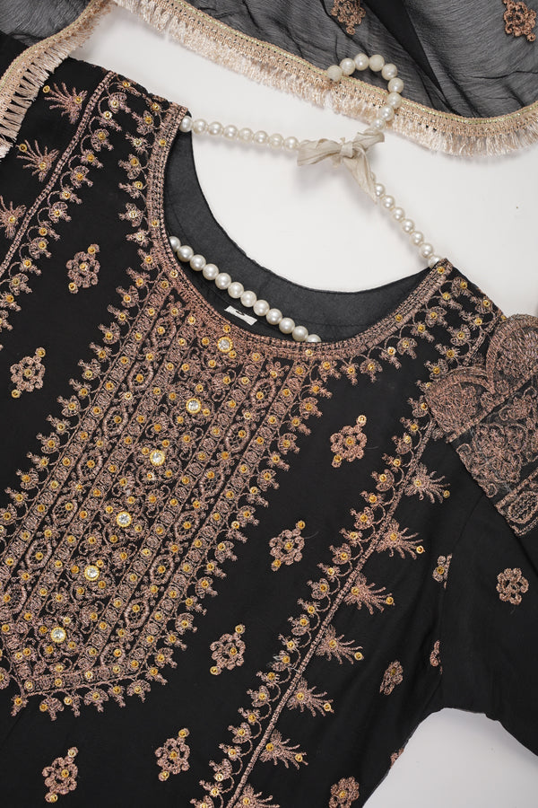 Chiffon Budget Wear Suit with Chiffon Dupatta - Ready to Wear - PD001