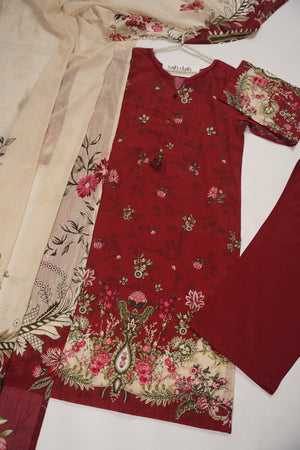 SadaBahar Originals  - Exclusive Lawn  Outfit with Dupatta - Ready to Wear SD464