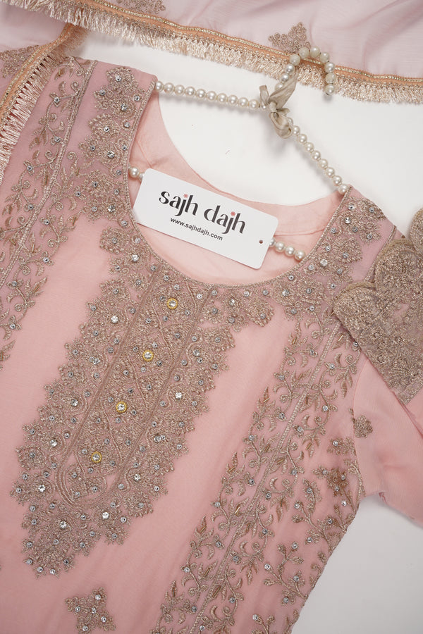 Chiffon Budget Wear Suit with Chiffon Dupatta - Ready to Wear - PD006