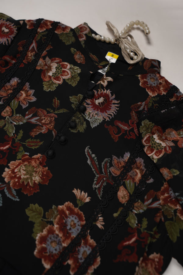 Lyra - Printed Chiffon Maxi - Ready to Wear  - MK005