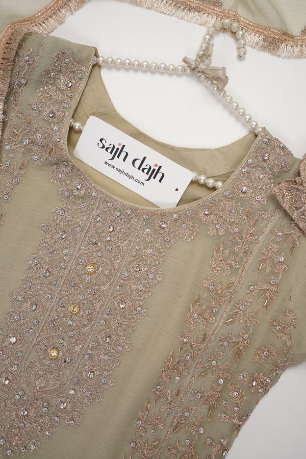 Chiffon Budget Wear Suit with Chiffon Dupatta - Ready to Wear - PD004