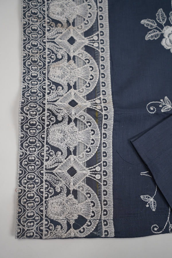 Budget Wear - Embroidered Lawn Outfit with Chiffon Dupatta - Ready to Wear