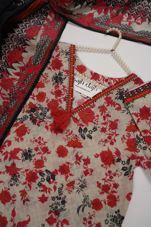 Bin Saeed Originals - Exclusive Lawn Outfit with Dupatta - Ready to Wear - SD296