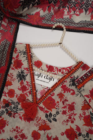 Bin Saeed Originals - Exclusive Lawn Outfit with Dupatta - Ready to Wear - SD296