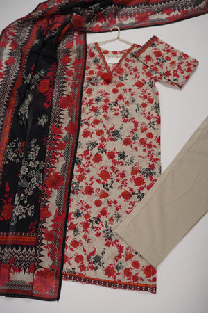 Bin Saeed Originals - Exclusive Lawn Outfit with Dupatta - Ready to Wear - SD296