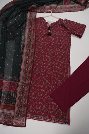 Bin Saeed Originals - Exclusive Lawn Outfit with Dupatta - Ready to Wear - SD295