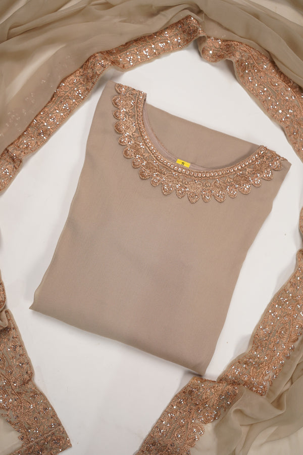 Chiffon Budget Wear Suit with Chiffon Dupatta - Ready to Wear HEJ-V5-D1