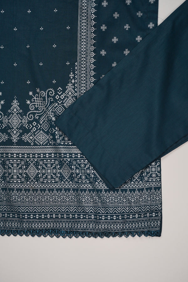 Rozi - Printed  cotton  Outfit With cotton Dupatta - Ready to Wear PD109