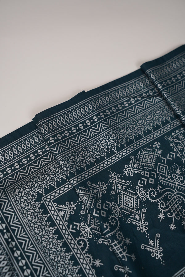 Rozi - Printed  cotton  Outfit With cotton Dupatta - Ready to Wear PD109