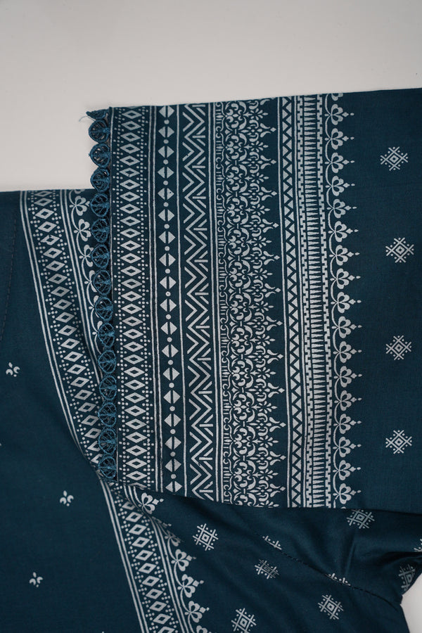 Rozi - Printed  cotton  Outfit With cotton Dupatta - Ready to Wear PD109