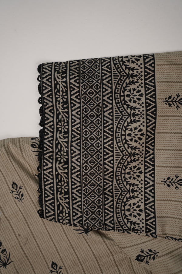 Rozi - Printed  cotton  Outfit With cotton Dupatta - Ready to Wear PD111