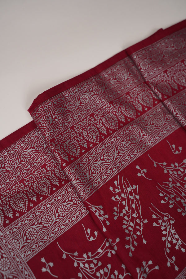 Rozi - Printed  cotton  Outfit With cotton Dupatta - Ready to Wear PD112