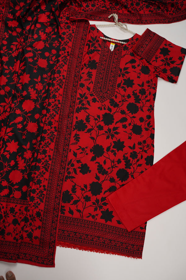 Rozi - Printed  cotton  Outfit With cotton Dupatta- Ready to Wear PD114